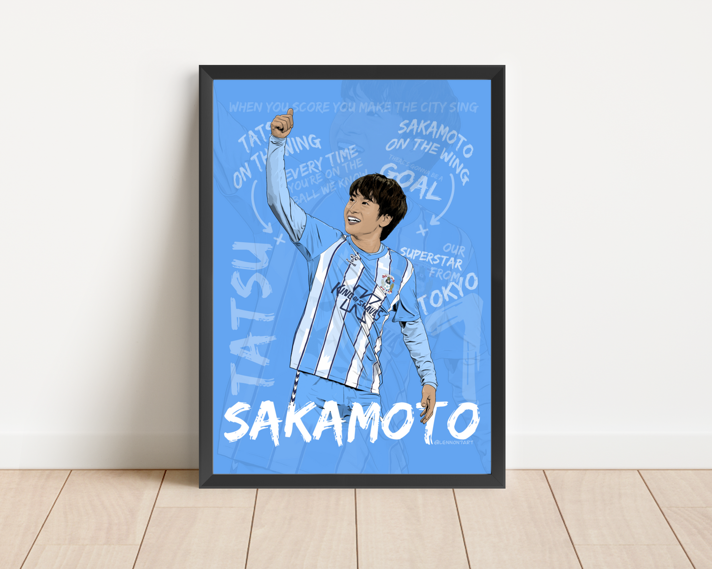 Tatsuhiro Sakamoto fan chant print