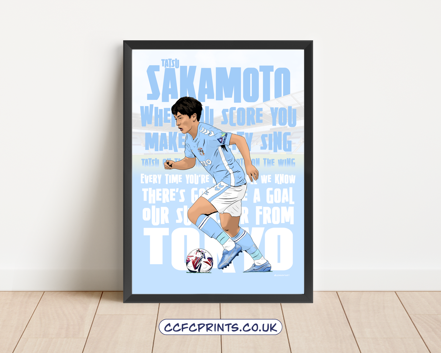 Tatsuhiro Sakamoto fan chant print