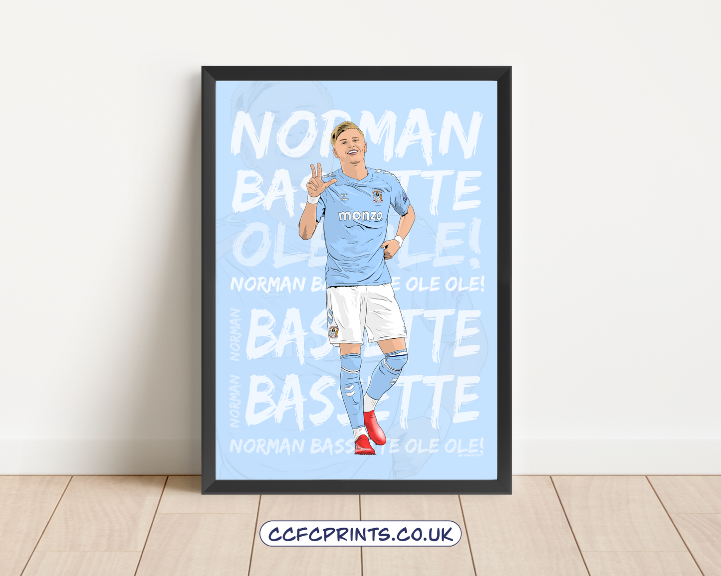 Norman Bassette fan chant print