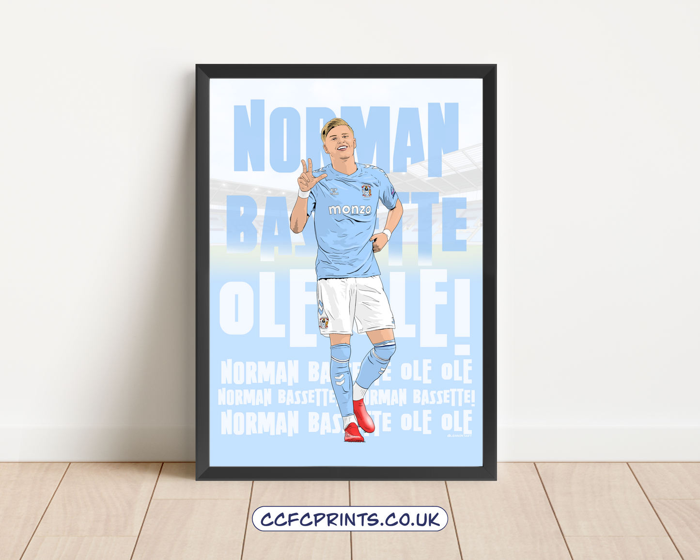 Norman Bassette fan chant print