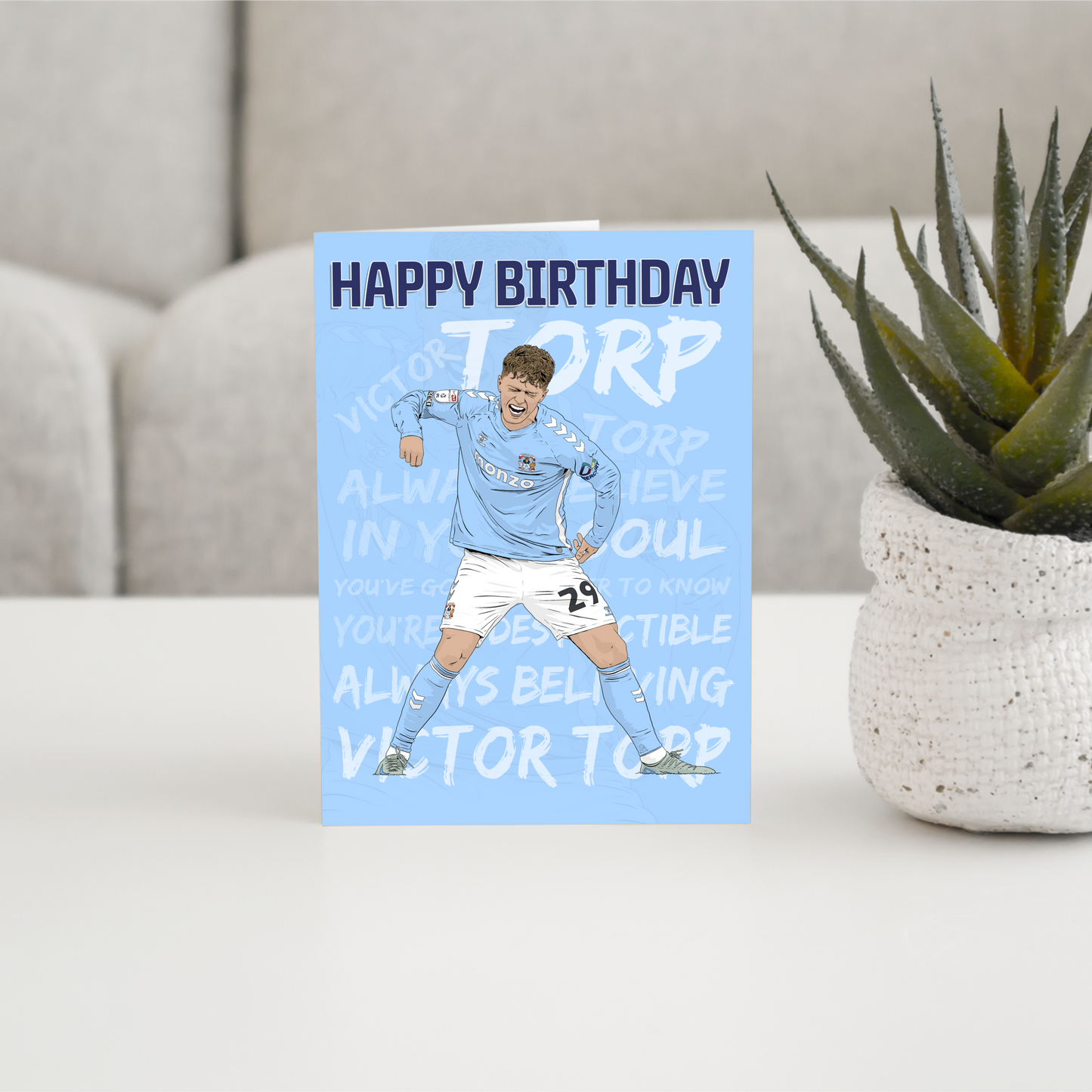 Victor Torp - birthday card (A5)