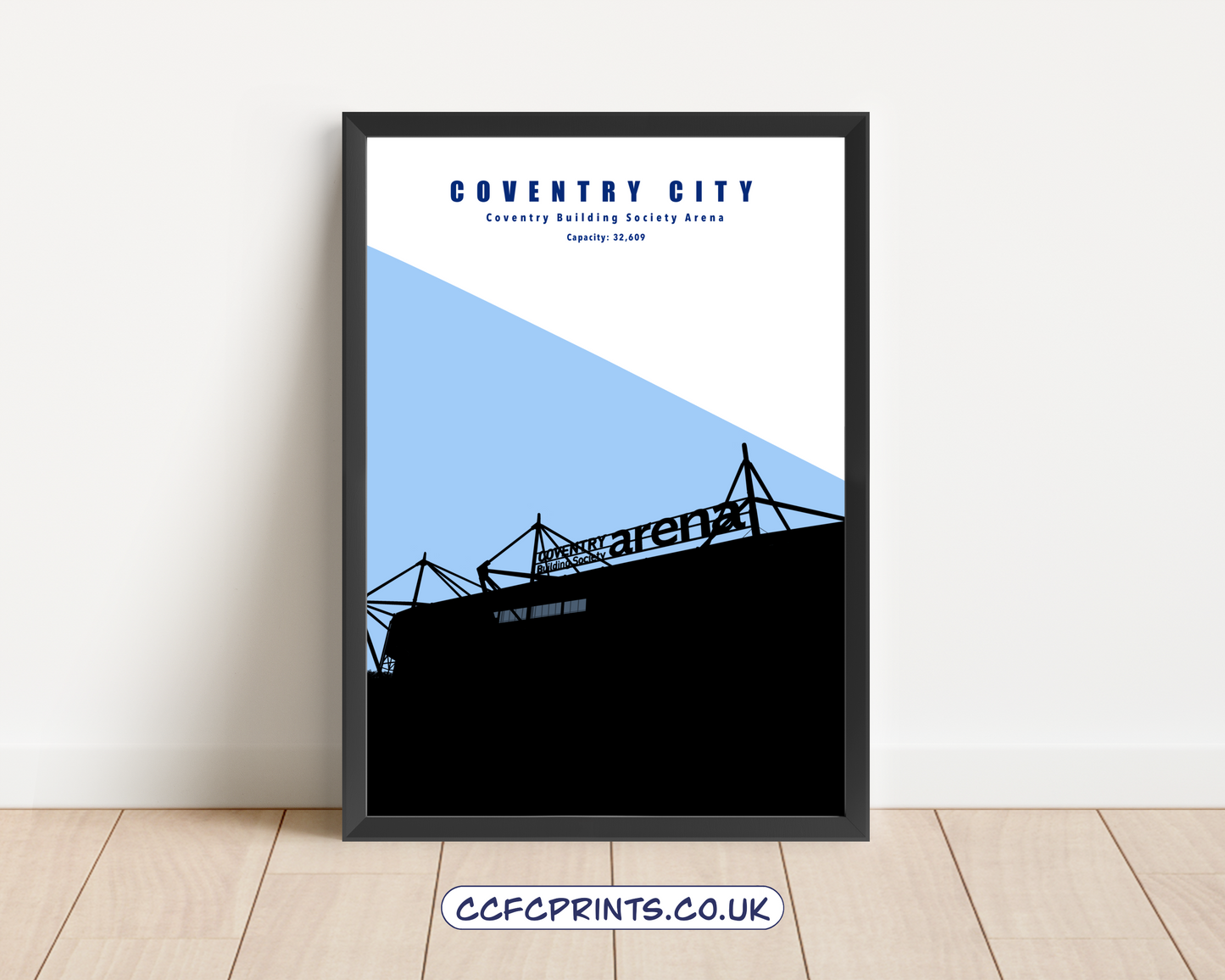 CBS Arena silhouette print