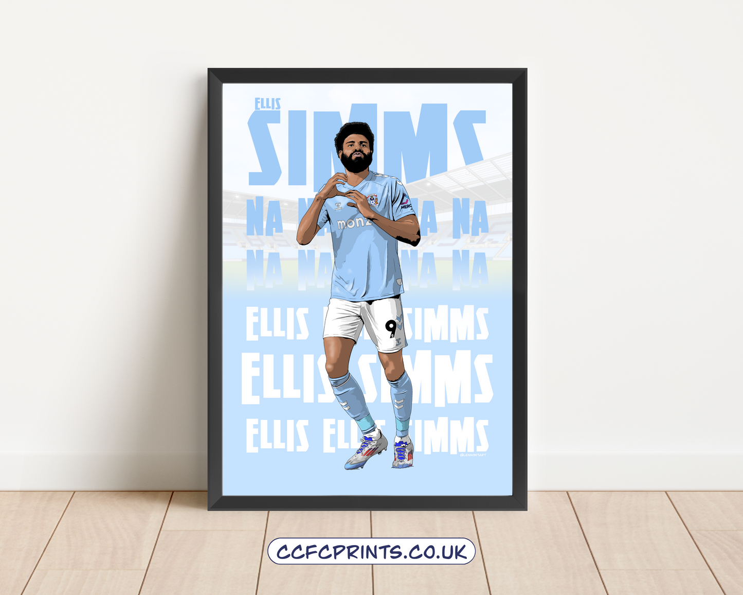 Ellis Simms 24-25 print