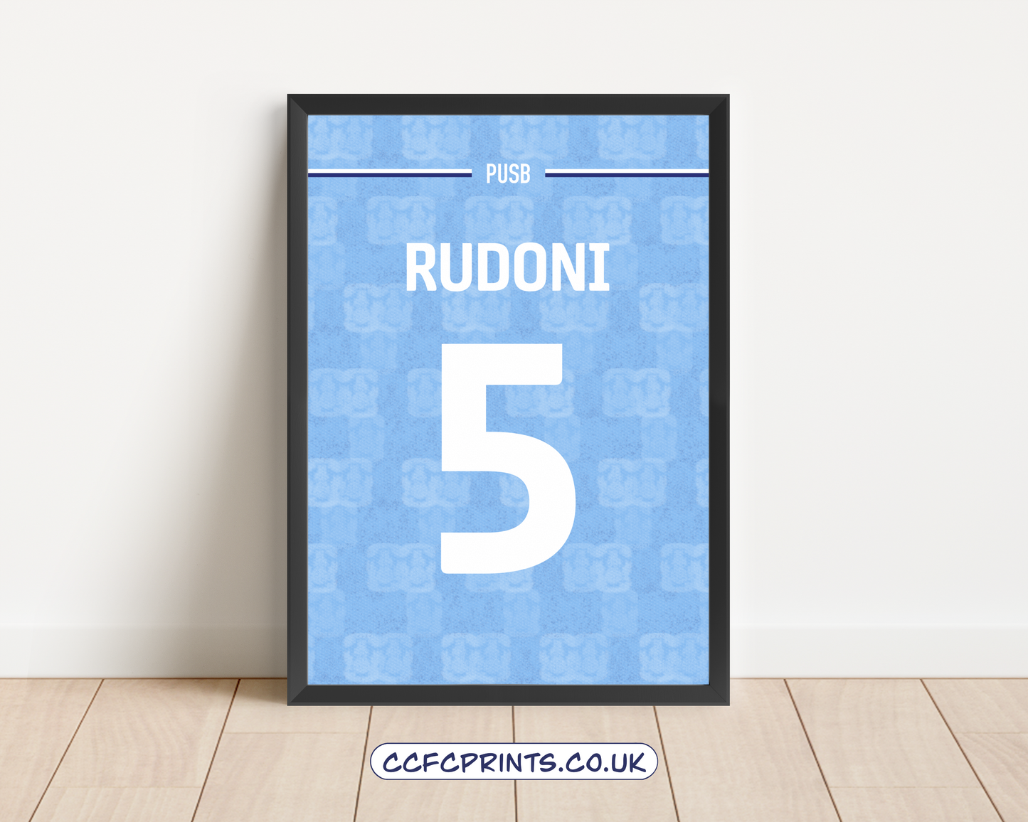 Personalised 25-26 full frame shirt print - add any name & number