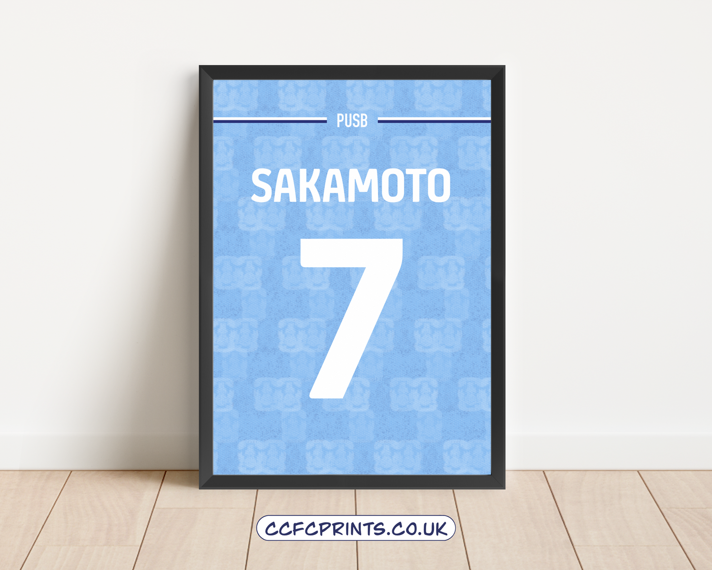 Personalised 25-26 full frame shirt print - add any name & number