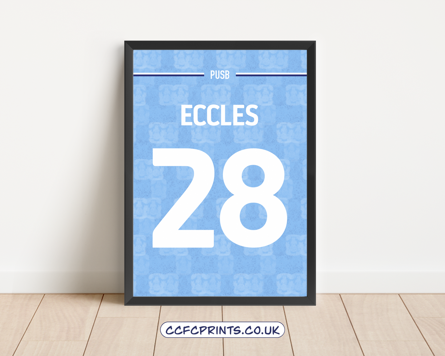 Personalised 25-26 full frame shirt print - add any name & number