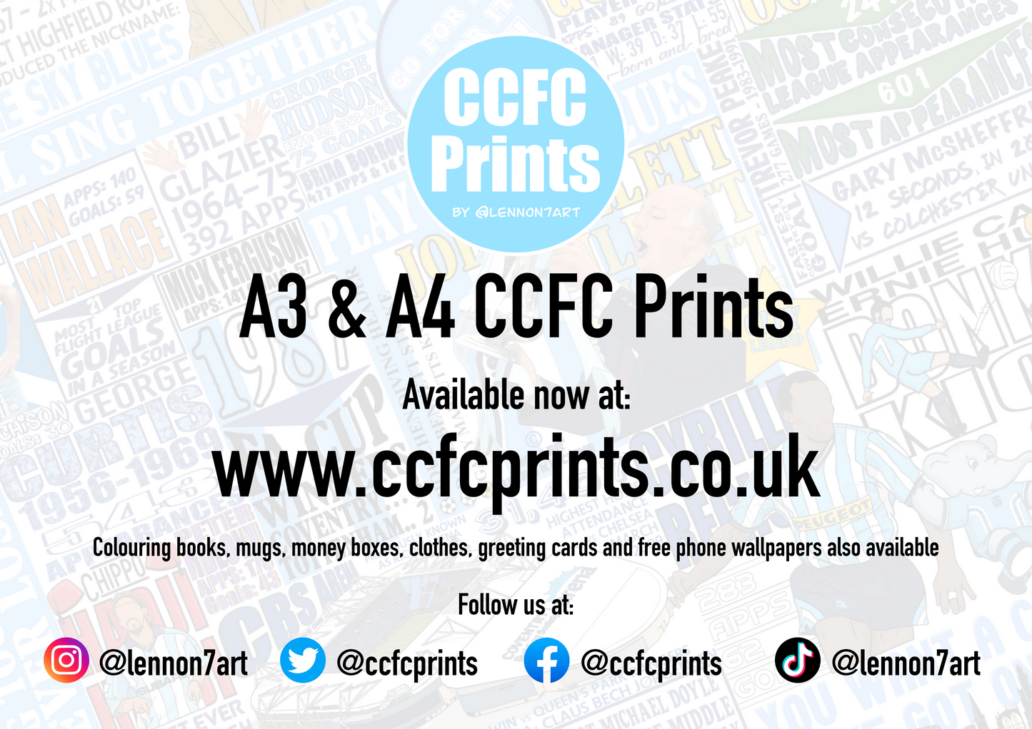 Coventry City Sky Blues poster