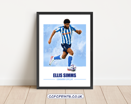 Ellis Simms Coventry City 26/27 print