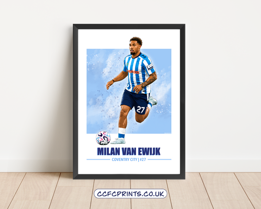 Milan van Ewijk Coventry City 26/27 poster