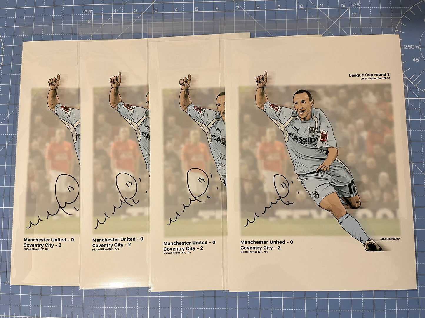 SIGNED Michael Mifsud prints (Old Trafford stunned!)