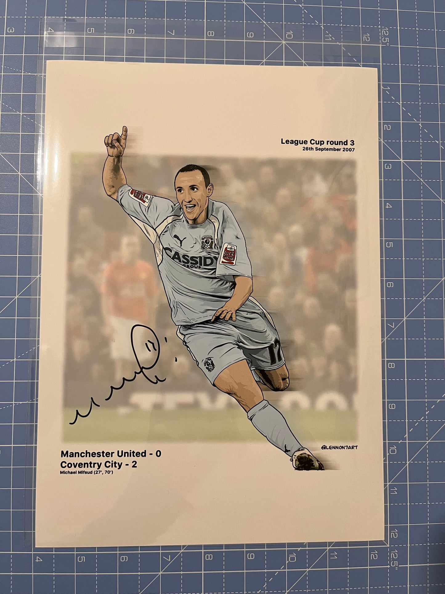 SIGNED Michael Mifsud prints (Old Trafford stunned!)