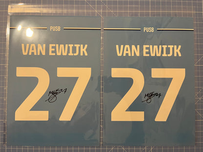 SIGNED Milan Van Ewijk prints (shirt name & number)