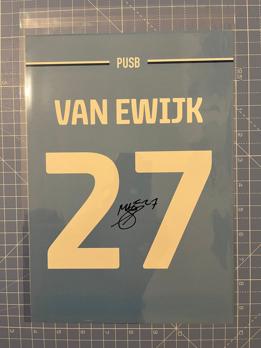 SIGNED Milan Van Ewijk prints (shirt name & number)