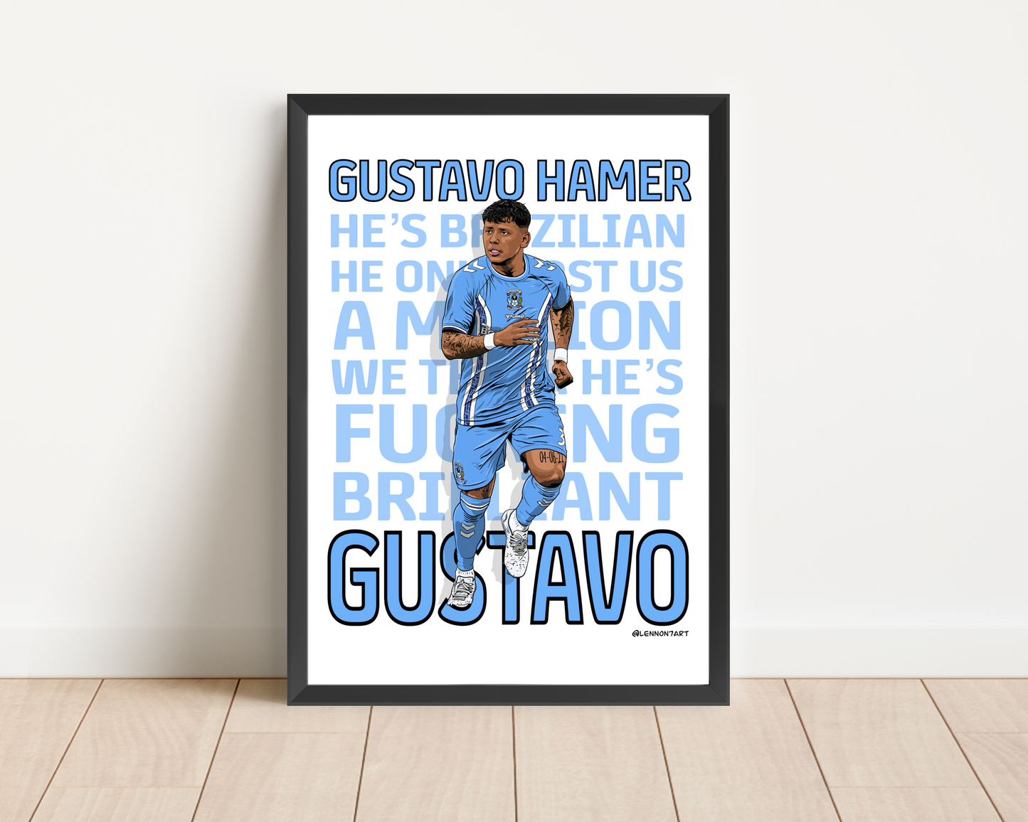 Gustavo Hamer fan chant print