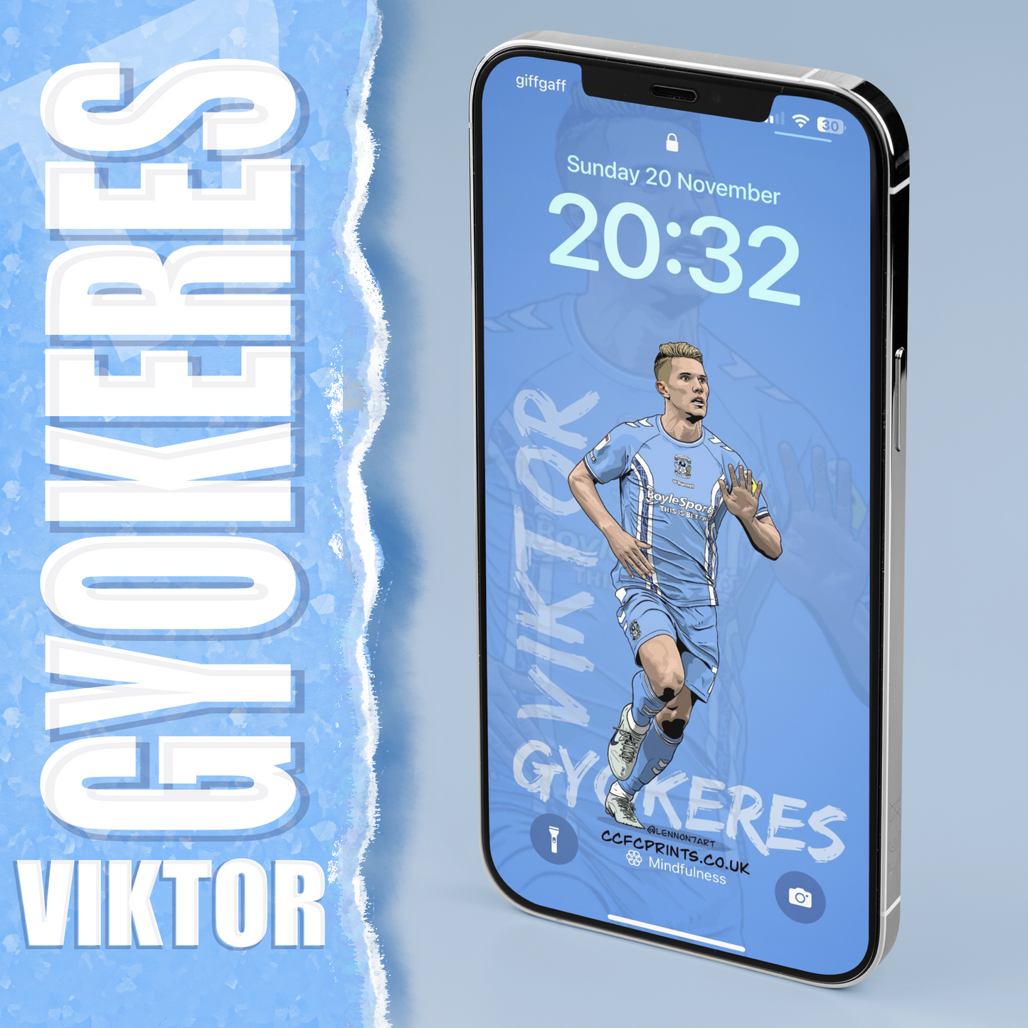 Viktor Gyokeres - smartphone wallpapers (home kit)