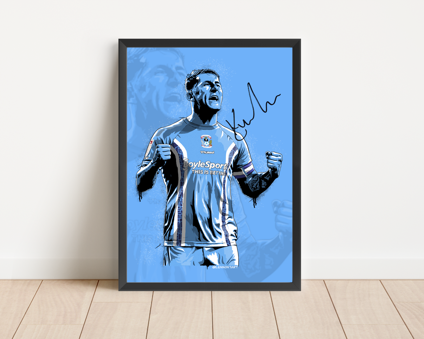 SIGNED (copy of) Kyle McFadzean print