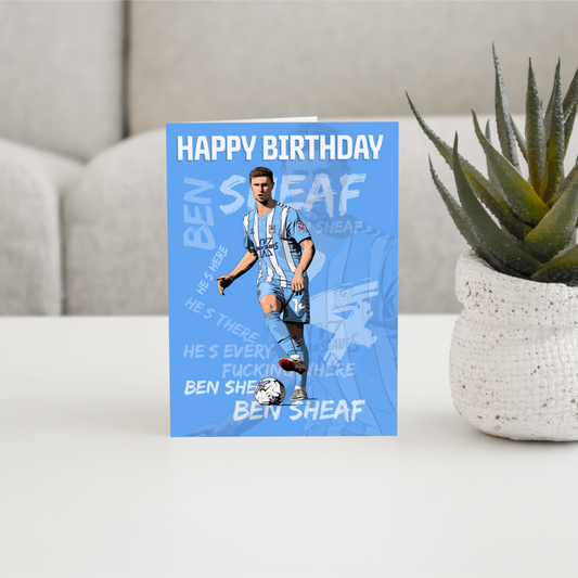 Ben Sheaf - birthday card (A5)