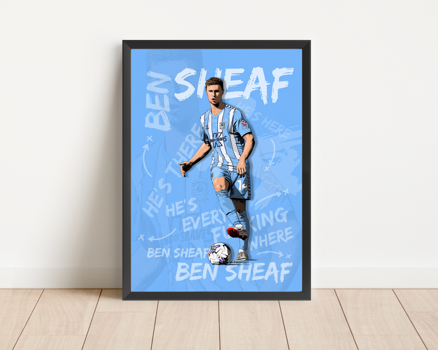 Ben Sheaf fan chant print