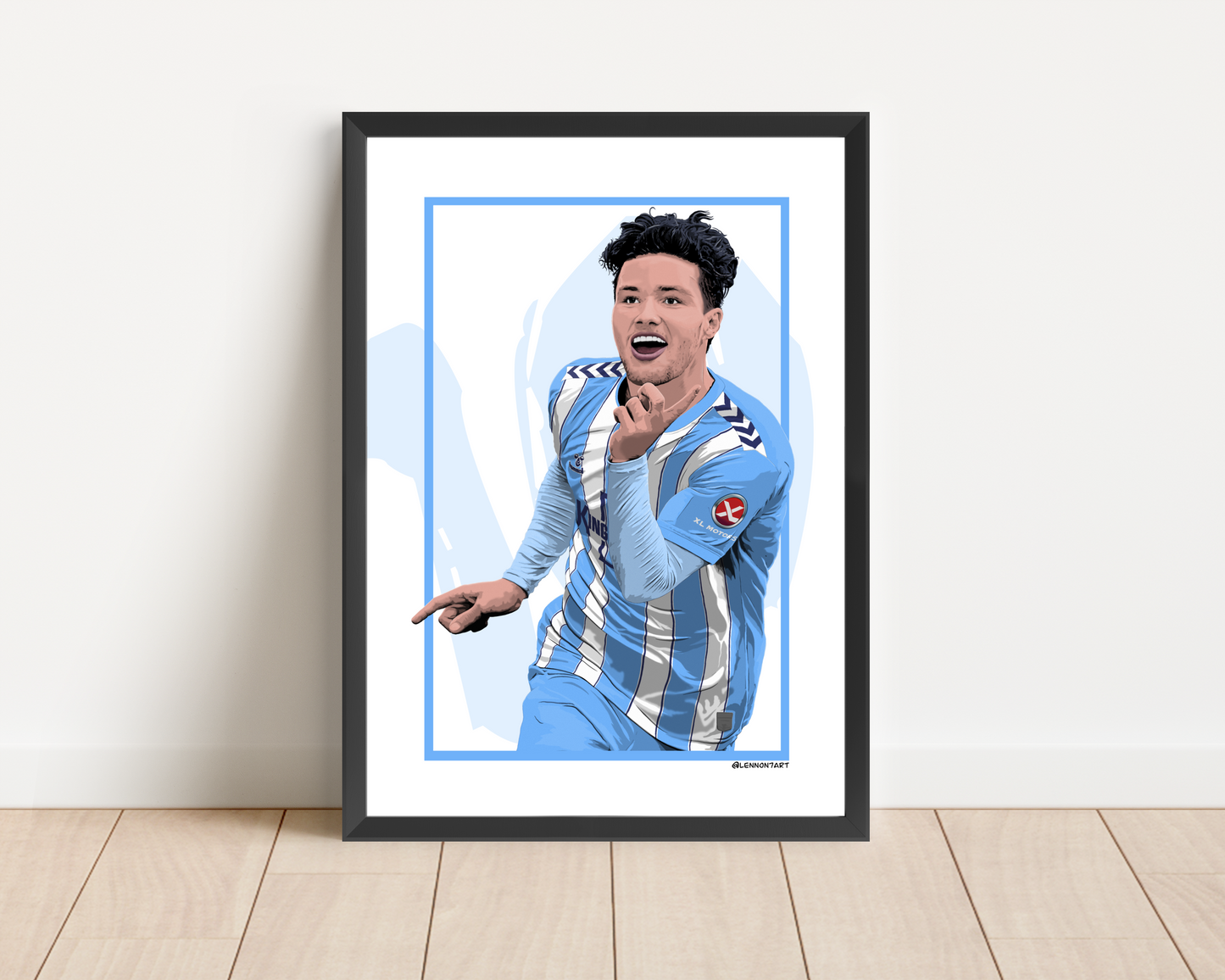 Callum O’Hare - Sky Blues stars 23-24 print