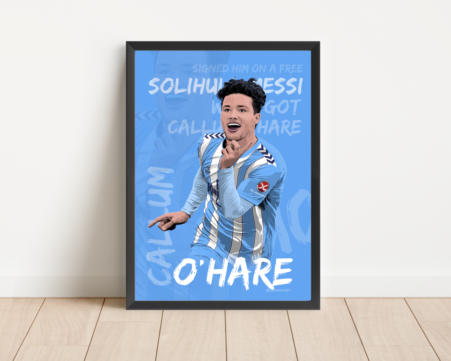 Callum O’Hare - Sky Blues stars 23-24 print