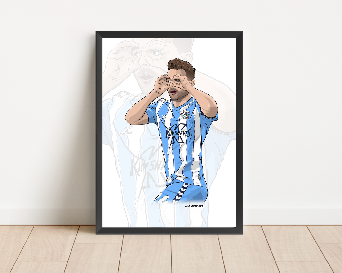 Matty Godden - Sky Blues stars 23-24 print