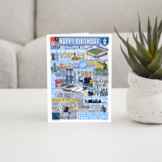 CCFC History Montage - birthday card (A5)