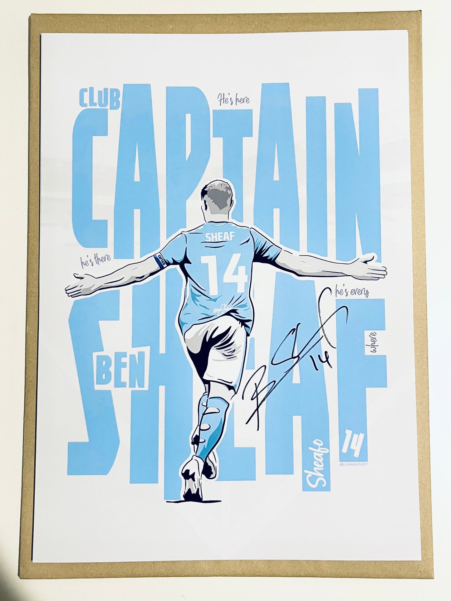 SIGNED Ben Sheaf print (24-25 season)