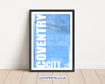 Coventry City Sky Blues poster