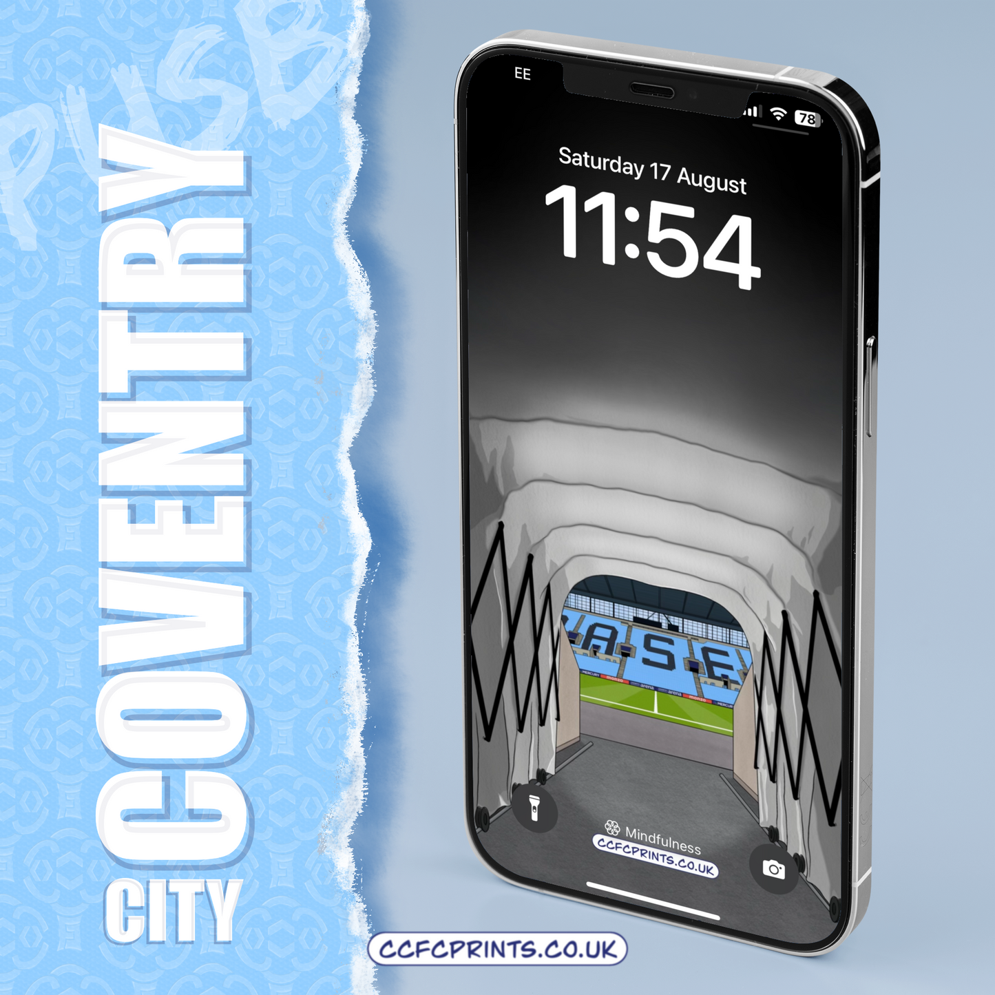 Coventry City - CBS Arena tunnel - smartphone wallpaper