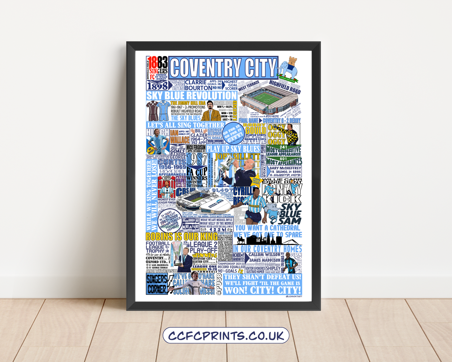 Coventry City History Montage print