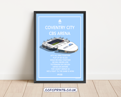 Personalised CBS Arena poster