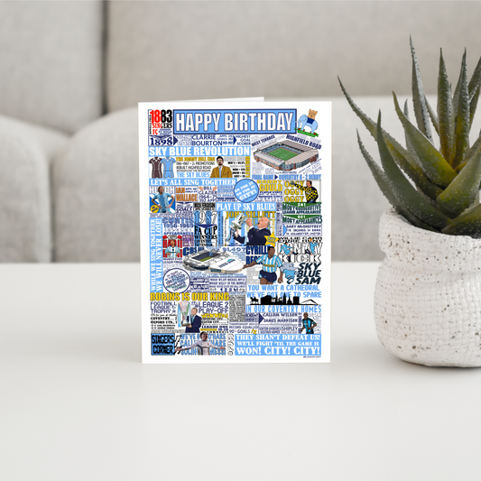 Coventry History Montage - birthday card (A5)