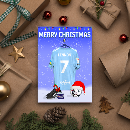 Personalised shirt - Christmas card (A5)