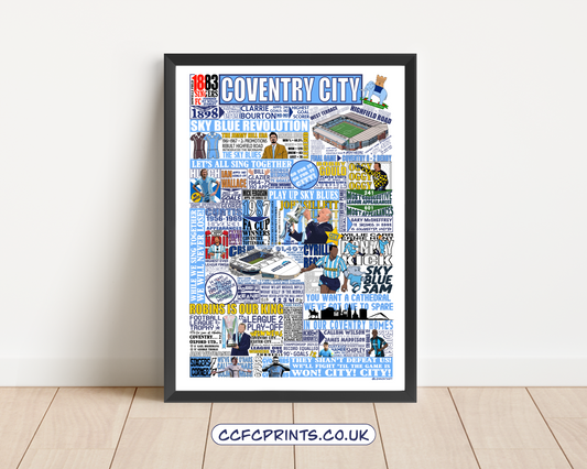 Coventry City History Montage print