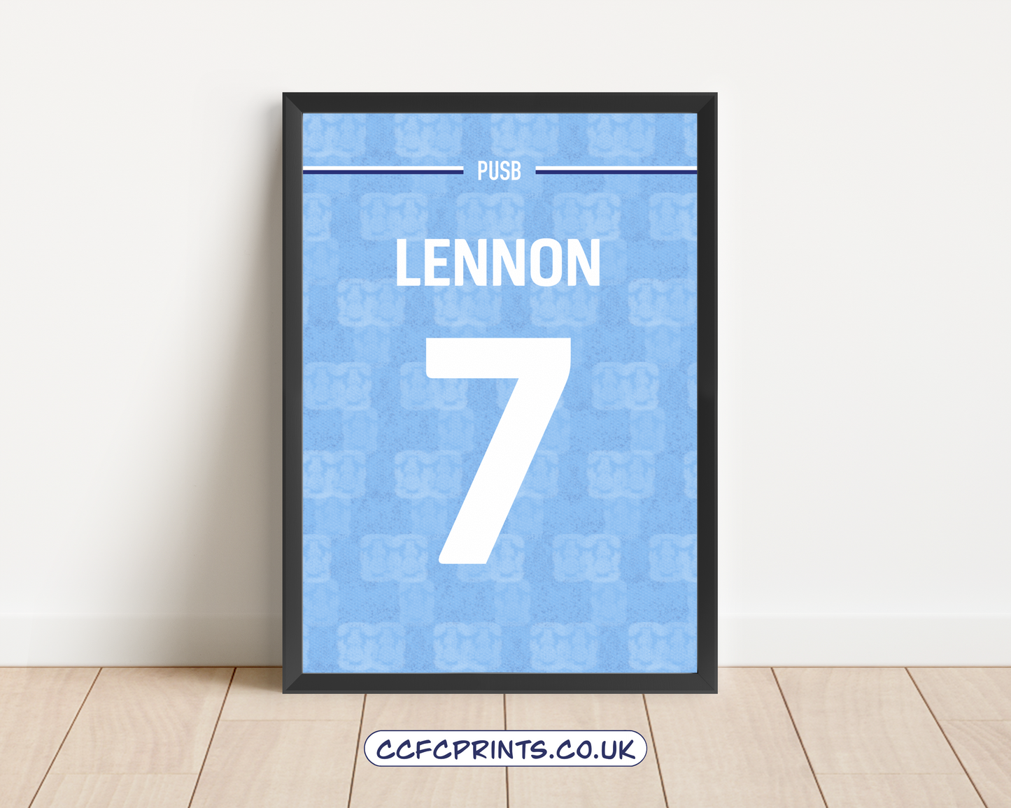 Personalised 25-26 full frame shirt print - add any name & number