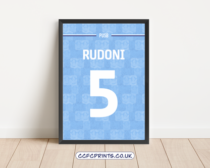Personalised 25-26 full frame shirt print - add any name & number