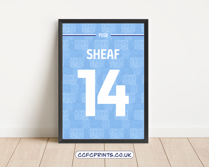 Personalised 25-26 full frame shirt print - add any name & number