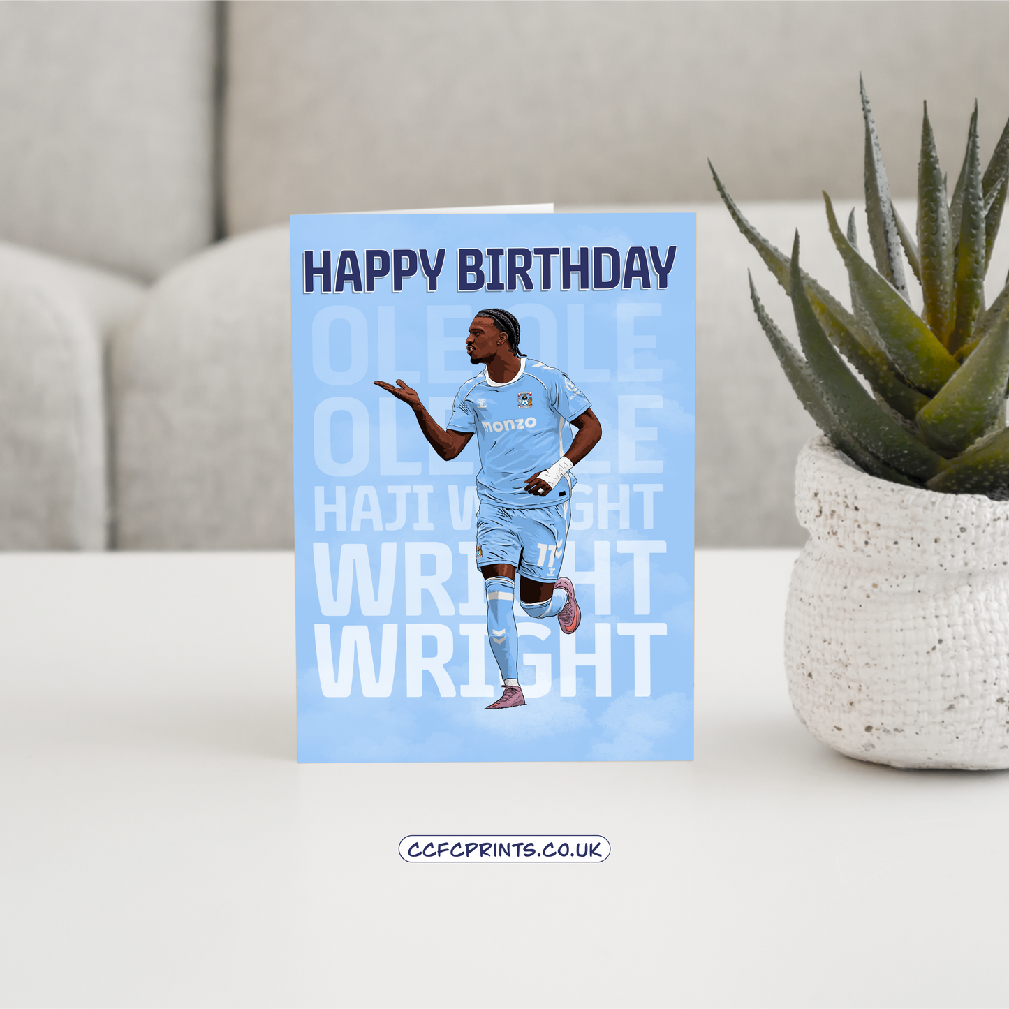 Haji Wright - birthday card (A5)