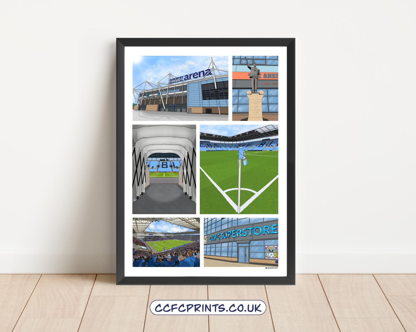 CBS Arena montage/individual prints