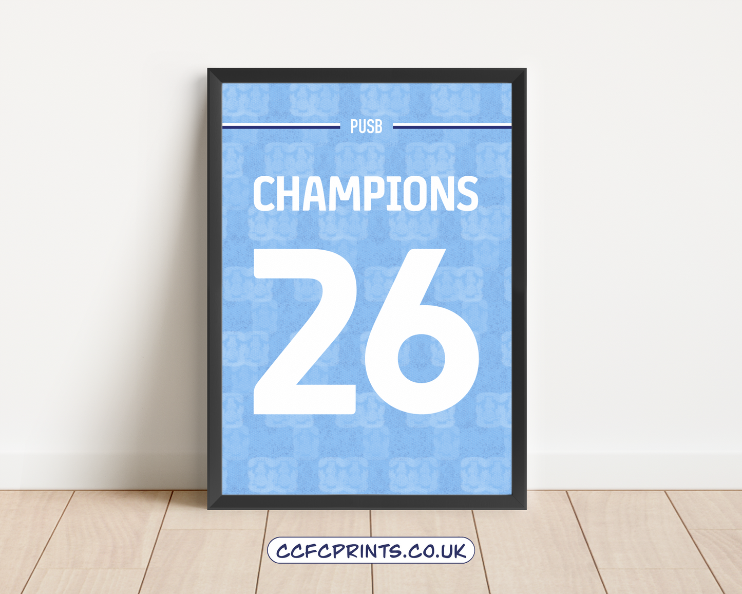 Coventry City 25-26 CHAMPIONS shirt posters