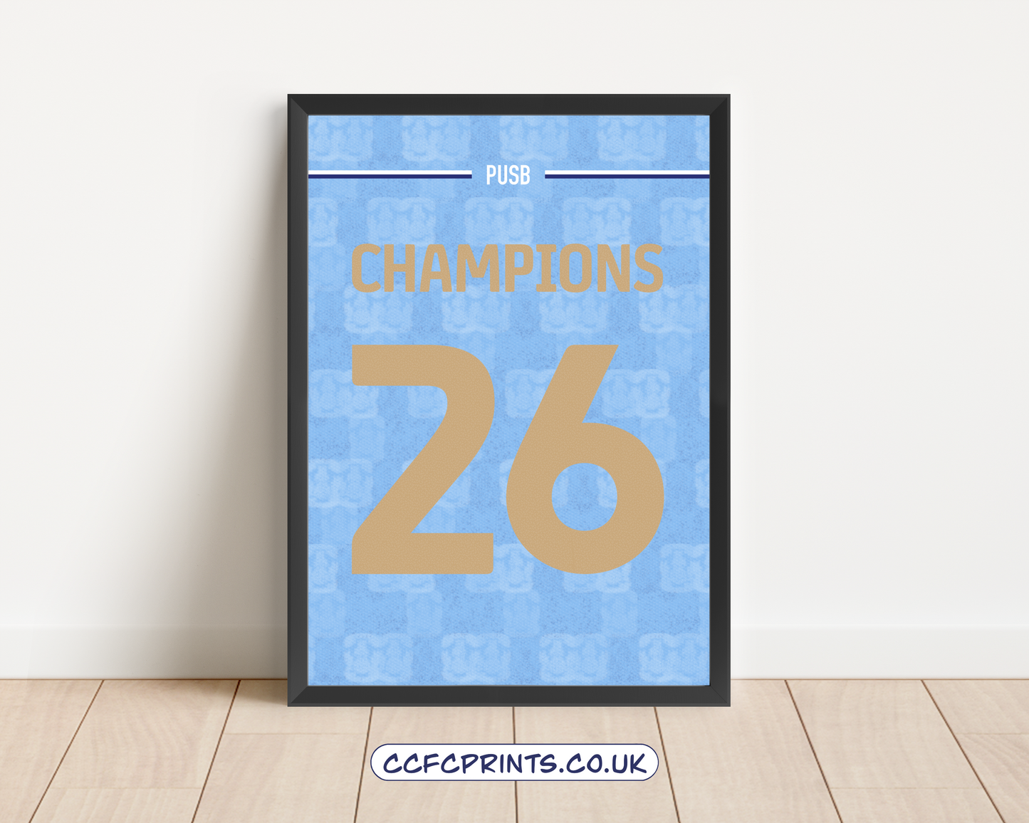 Coventry City 25-26 CHAMPIONS shirt posters