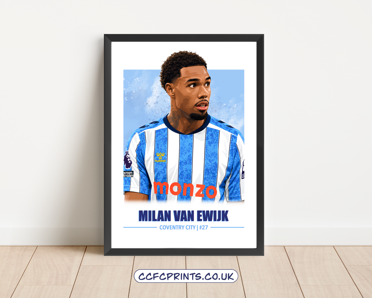 Milan van Ewijk Coventry City 26/27 prints