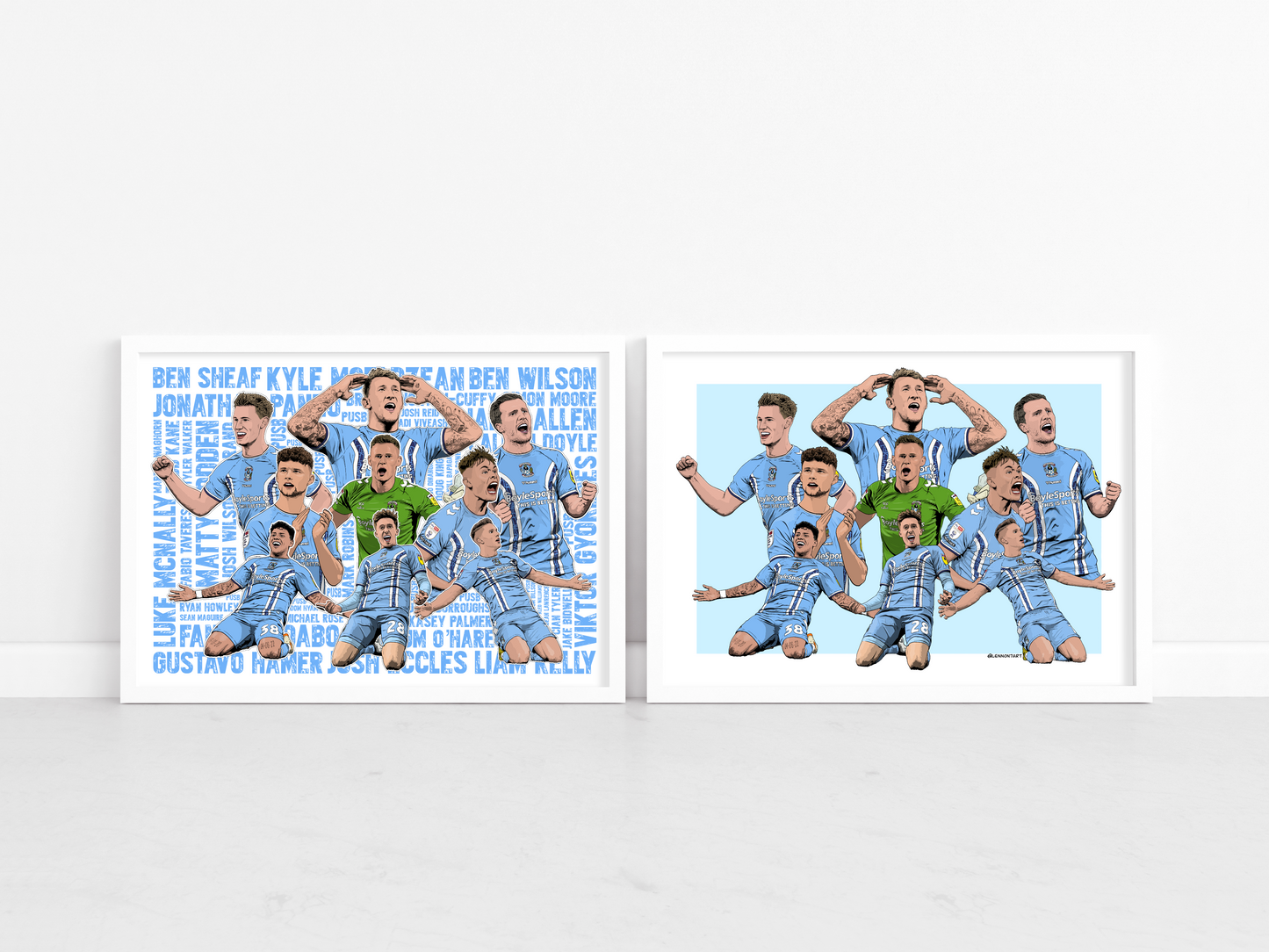 Coventry City 2022-23 team celebration print