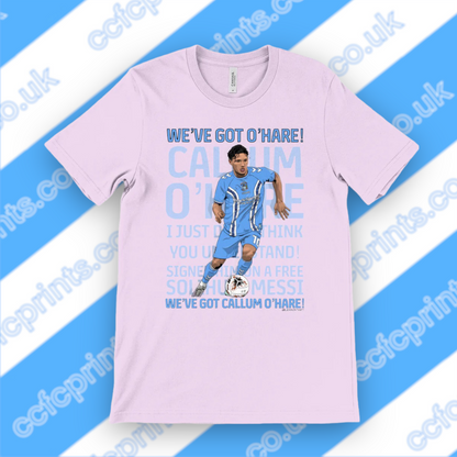 Callum O’Hare ‘fan chant’ T-shirt (adult)