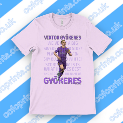 Viktor Gyökeres 'fan chant - away kit’ T-shirt (adult)