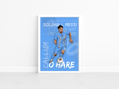 Callum O’Hare fan chant print