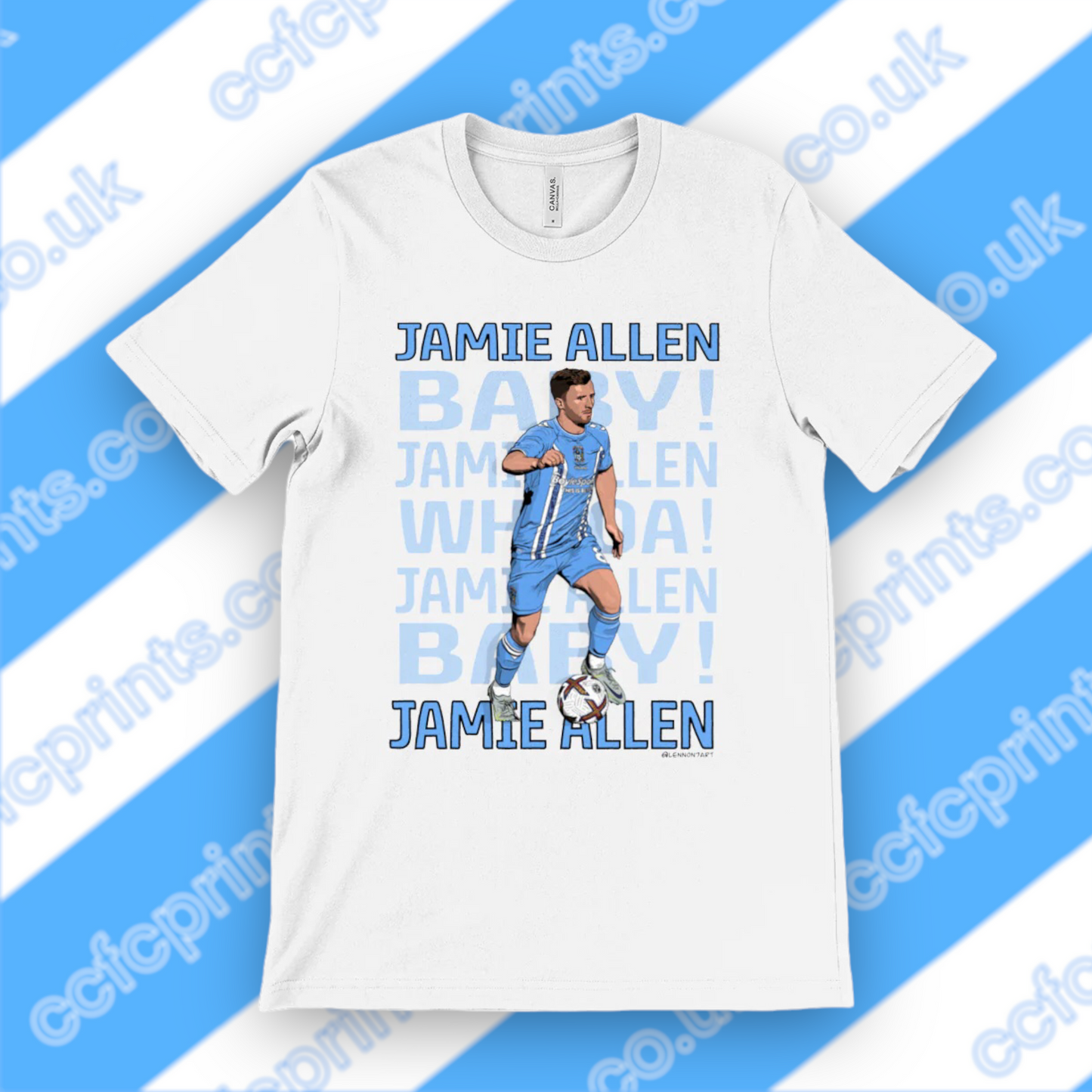 Jamie Allen ‘fan chant’ T-shirt (adult)