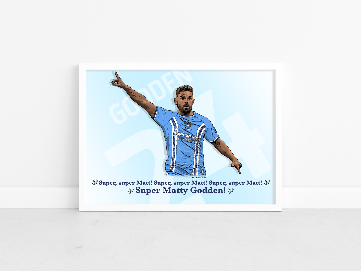 Matty Godden fan chant print