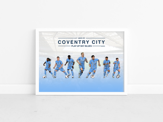 Coventry City team print 22-23