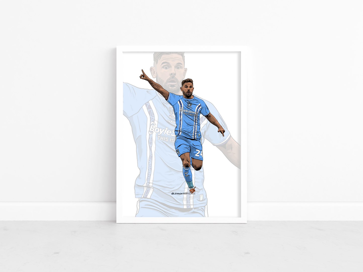 Matty Godden - Sky Blues stars 22-23 print